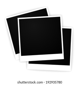 set of vector empty frames for photos
