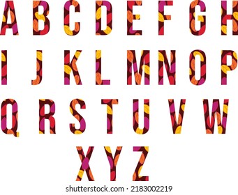 Set Vector English Alphabet Separate Letters Stock Vector (Royalty Free ...