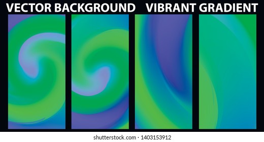 Set of Vector EPS 10 illustration Gradient Background Texture. Template for design, banner, flyer, business card, poster, wallpaper, brochure, smartphone screen, mobile app