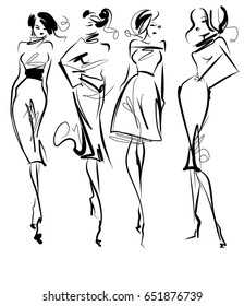 Fashion Drawing Images Stock Photos Vectors Shutterstock