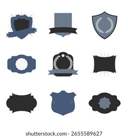 A set of vector files for badge templates.