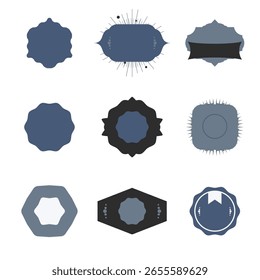 A set of vector files for badge templates.