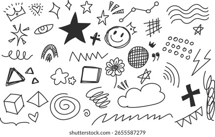 A set of vector files with doodle-style backgrounds.
