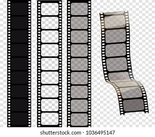 Set of vector film strips .Vector illustration of 10 EPS. stampunk style.