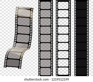 Set of vector film strips .Vector illustration of 10 EPS.stampunk style.