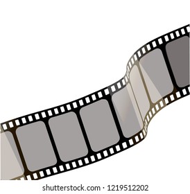 Vector Realistic Set Film Strip Movie Stock Vector (Royalty Free ...