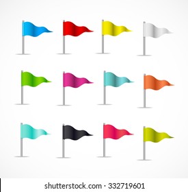 Set of vector flags