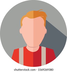 set of vector flat icons. People icons. avatars. Stylish man face Flat style icons.