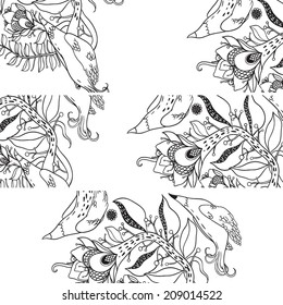 Set of vector floral banners