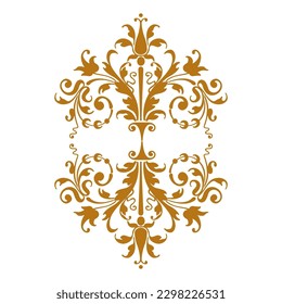 Set of vector floral elements for design