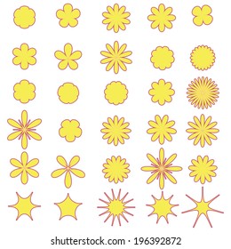 Set of Vector Flowers