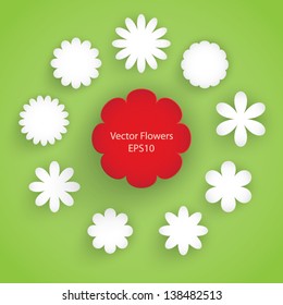 set of vector flowers. eps10