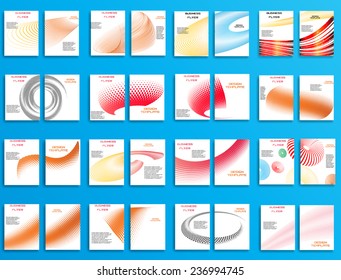 Set of Vector Flyer Templates. Brochure Design . Abstract Modern Background