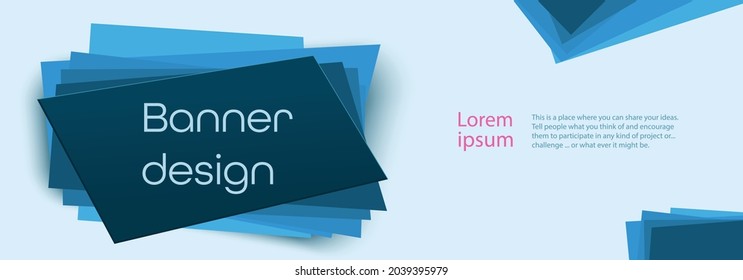 Set of Vector flyer templates. Futuristic background with copy space for inspirational and encouraging thoughts