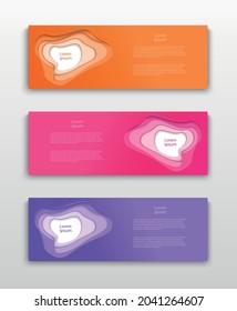 Set of Vector flyer templates. Futuristic background with copy space for inspirational and encouraging thoughts that you want to share with your audience.