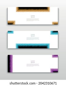 Set of Vector flyer templates. Futuristic background with copy space for inspirational and encouraging thoughts that you want to share with your audience.
