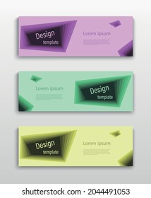 Set of Vector flyer templates. Futuristic background with copy space for inspirational and encouraging thoughts that you want to share with your audience.
