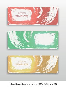 Set of Vector flyer templates. Futuristic background with copy space for inspirational and encouraging thoughts that you want to share with your audience.