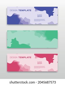 Set of Vector flyer templates. Futuristic background with copy space for inspirational and encouraging thoughts that you want to share with your audience.