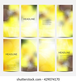 Set of vector flyers. Flyer, web, banner, card, vip, certificate, gift, voucher. Modern business stylish designv