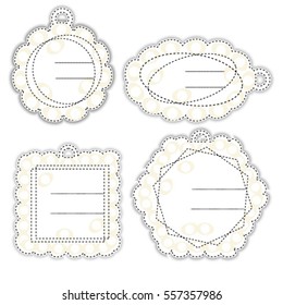 Set of vector frames design. Valentine's Day.Wedding. EPS 10