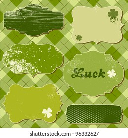 Set of vector frames. St patrick's Day theme.