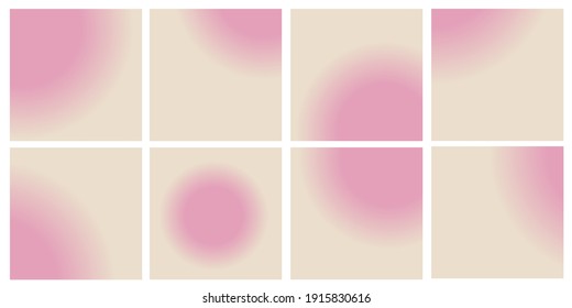 Set of vector gentle pastel simple trendy gradients. 2021 collection of modern colors. A palette for decor and design. Isolated palette. Colored stretch. Pink, beige. Templates, blanks, background.