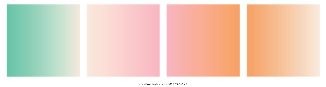 Set Of Vector, Gentle, Pastel, Simple, Trendy Gradients. 2022, 2023 Collection Of Modern Colors. Palette For Decoration And Design. Popular Colors. Stretching Color. Top Colors. The Colors Of The Year