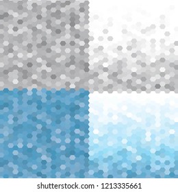 set of vector geometric backgrounds. honeycomb