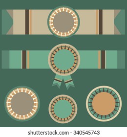 Set of vector geometric elements