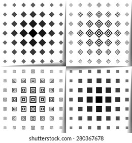 Set of vector geometric patterns