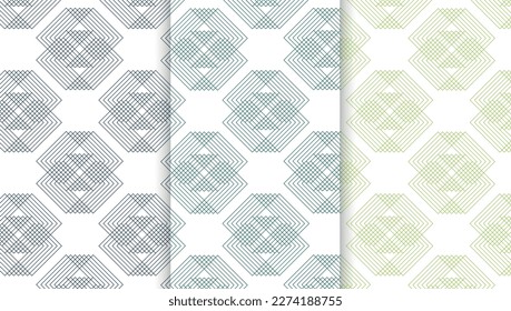 Set of vector geometric textures. Collection of seamless patterns for your design.
