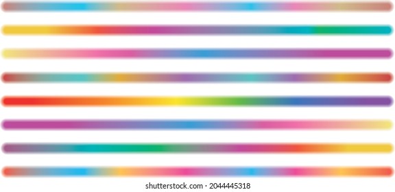set of vector glowing light gradient frame buttons