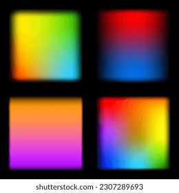 Set vector gradient background. Soft color background. Modern screen vector design for mobile app. Soft color gradients. Vector illustration.