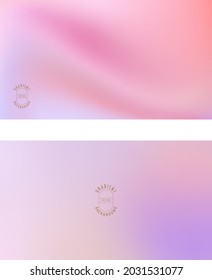 Set of vector gradient backgrounds in pink colors. For screens, covers, mobile wallpapers, social media and many other projects.
