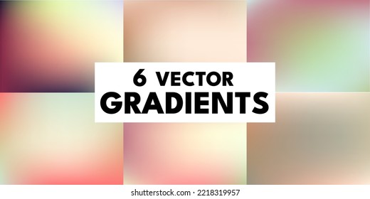 A set of vector gradients in natural shades of green, beige, peach, based on ecology and naturalness. For covers, wallpapers, branding and other projects. You can use gradients for any of the projects