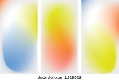 Set Of Vector Gradients In Pastel Colors. Gradients Background. Pale Gradient.