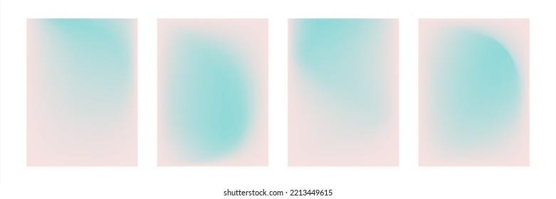Set of vector gradients in pastel colors. For covers, wallpapers, branding and other projects.