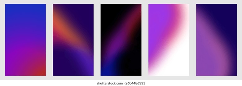 Set of vector gradients in pastel colors. For covers, wallpapers, branding and other projects. You can use desktop wallpaper for any of the gradients. 