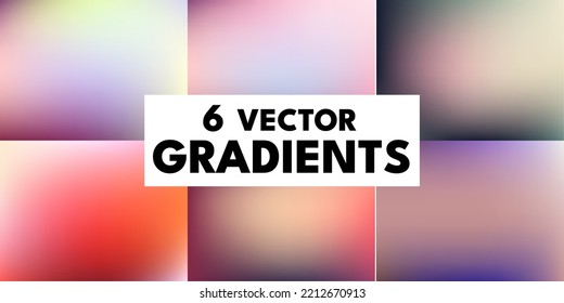Un conjunto de gradientes vectoriales en combinaciones de colores fríos de tendencia. Para cubiertas, fondos de pantalla, marca y otros proyectos. Puede utilizar degradados para cualquiera de los proyectos.