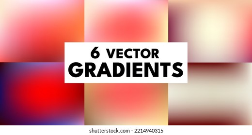 Un conjunto de gradientes vectoriales en combinaciones de colores apasionadas de tendencia. Para cubiertas, fondos de pantalla, marca y otros proyectos. Puede utilizar degradados para cualquiera de los proyectos.