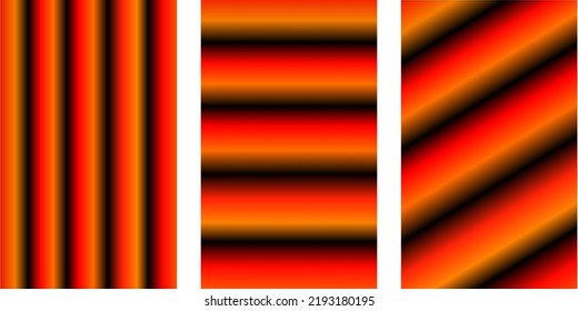 Set of vector grainy gradients in orange, red, and black colors editable. For covers, wallpapers, branding and other projects. You can use a grainy texture for any of the gradients.