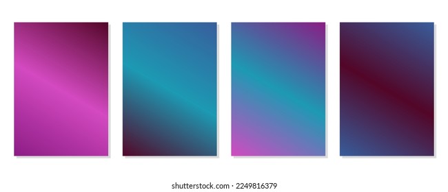 Set of vector grainy gradients in pastel colors. For covers, wallpapers, branding and other projects. You can use a grainy texture for any of the gradients.