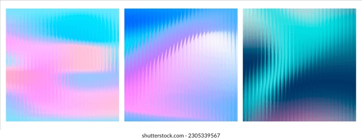 Set of vector grainy gradients in pastel colors. For covers, wallpapers, branding and other projects. You can use a grainy texture for any of the gradients.