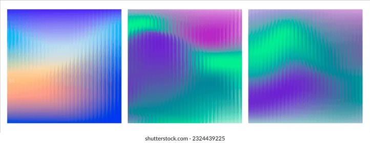 Set of vector grainy gradients in pastel colors. For covers, wallpapers, branding and other projects. You can use a grainy texture for any of the gradients.