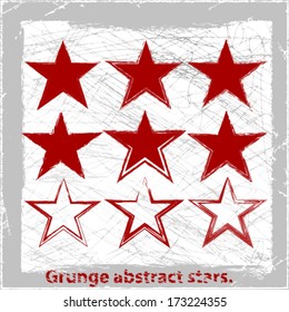 Set vector grange stars. Vector illustration.