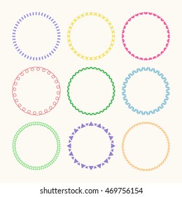 Similar Images, Stock Photos & Vectors of circle frames - 255107014 ...