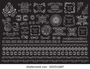 Set of vector graphic elements for design