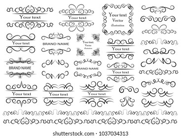 Set of vector graphic elements for design