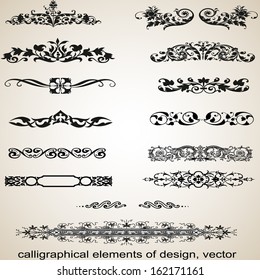 Set of vector graphic elements for design